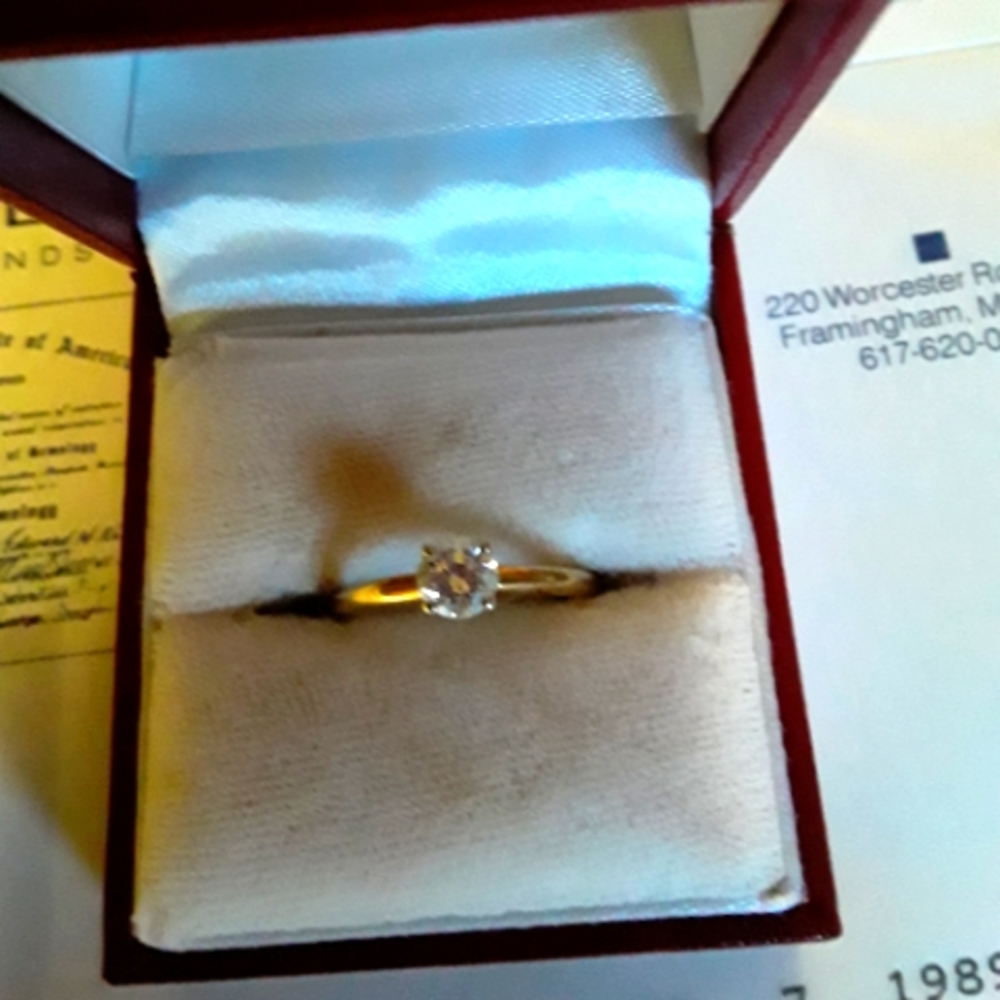 Womens 14k Diamond Ring